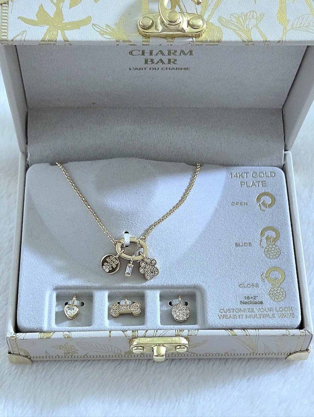 Charm Bar Interchangeable Dog🐕 Mom Charms Necklace - NIB